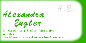 alexandra engler business card